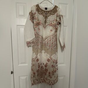 NWOT small Ramsha embroidered shalwar kameez. 3 pc. Never worn.
